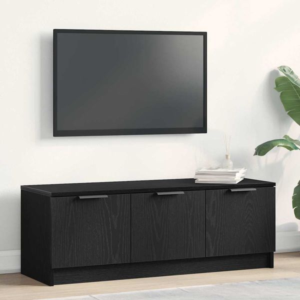 vidaXL TV skrinka Čierny dub 102 x 35 x 36,5 cm Kompozitné drevo