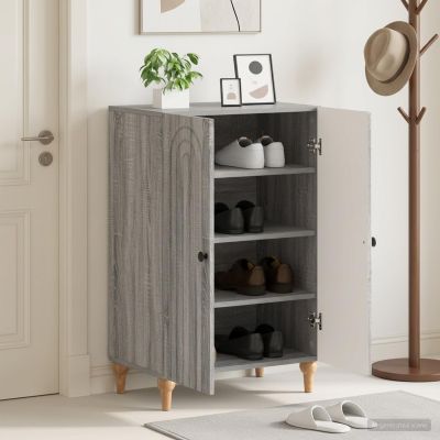 vidaXL Skriňa na topánky ALKMAAR 59,5 x 39,5 x 90 cm Kompozitné drevo