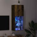 vidaXL Zostava TV skriniek 40,5 x 30 x 102 cm Staré drevo