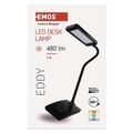 LED stolná lampa Eddy, čierna