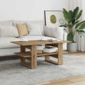 vidaXL Konferenčný stolík dub artisan 105x55x42 cm kompozitné drevo