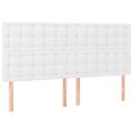 vidaXL Boxspring posteľ s matracom biela 160x200 cm umelá koža