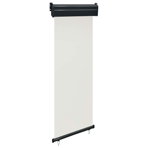 vidaXL Bočná markíza na balkón 60x250 cm, krémová