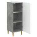 vidaXL Servírovacia skriňa Betónovo sivá 33 x 34,5 x 90 cm