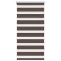vidaXL Zebrová roleta 60,9x120 cm Šírka látky 56,7 cm, kávová