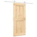 vidaXL Posuvné dvere Prírodná a biela 85 x 210 cm
