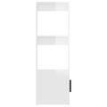 vidaXL Komoda lesklá biela 80x30x90 cm spracované drevo