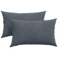 vidaXL Vankúše na pohovku 2 pcs Tmavo šedá 50 x 30 cm