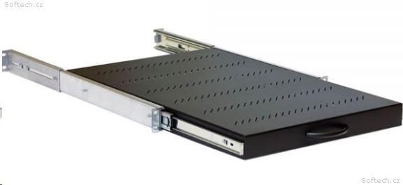 19'' výsuv.polica 650mm plnovýsuv, nosn.45kg čierna