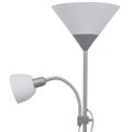 vidaXL Stojanová lampa, sivá