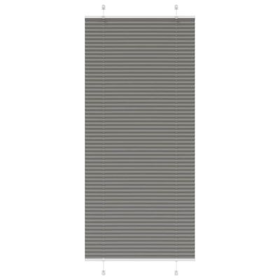 vidaXL plisovaná roleta antracitová 90x200 cm Šírka látky 89,4 cm