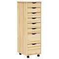 vidaXL Mobilný úložný kabinet s priehradkami MOSS 34 x 39 x 103 cm