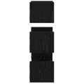vidaXL Sada nástenných políc 3 ks Čierny dub 40x16x14cm