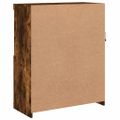 vidaXL Komoda s LED svetlami dymový dub 81x37x100 cm