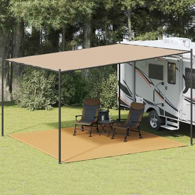 vidaXL Koberec do stanu pieskový 400x400 cm HDPE