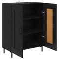 vidaXL Servírovacia skriňa Čierny dub 69,5 x 34 x 90 cm