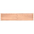 vidaXL Stolová doska bledohnedá 180x40x(2-6) cm ošetrený masívny dub