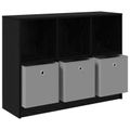 vidaXL Servírovacia skriňa Čierny dub 102 x 32 x 73,5 cm
