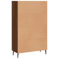 vidaXL Vysoká skrinka hnedá dub 69,5x31x115 cm kompozitné drevo