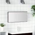 vidaXL Zrkadlo Čierny dub 80 x 37 cm Sklo a inžinierske drevo