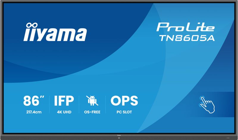 86'' iiyama TN8605A-B1AG: IPS, 4K, no Android
