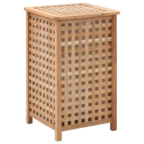 vidaXL Kôš na bielizeň 39x39x65 cm masívne orechové drevo