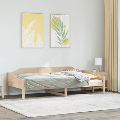 vidaXL Posteľ bez matraca 90x190 cm masívna borovica
