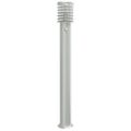 vidaXL Vonkajšia stojaca lampa senzor strieborná 110 cm nehrdzav. oceľ