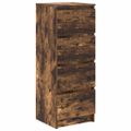vidaXL Komoda dymový dub 37,5x35x99 cm spracované drevo