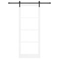 vidaXL Posuvné dvere ORKDAL Biela a čierna 93 x 232 cm