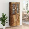 vidaXL Highboard Staré drevo 69,5 x 34 x 180 cm