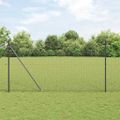 vidaXL Zváraný drôtový plot s hrotmi 11 x 1,5 m Oceľ s PVC povrchom