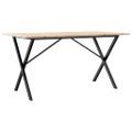 vidaXL Jedálenský stolík v tvare X 160x80x75 cm borovica a oceľ