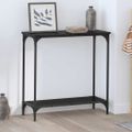 vidaXL Konzolový stôl Čierny dub 75 x 30.5 x 75 cm Kompozitné drevo