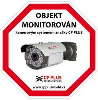 CP-PR-34 Samolepka "Objekt monitorovaný"