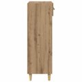 vidaXL Skriňa na topánky 60 x 35 x 105 cm Kompozitné drevo Dub artisan