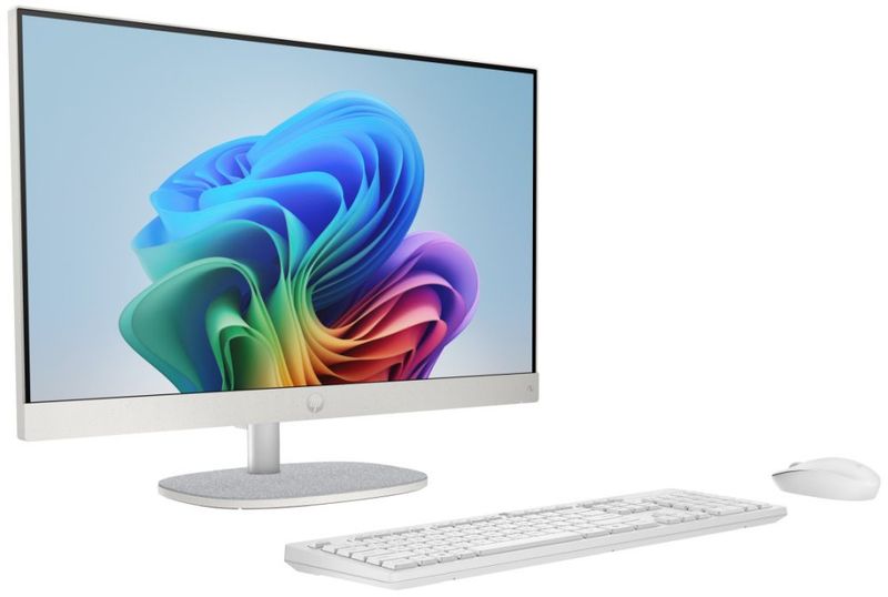 HP 24/24-ct2000nc/23,8"/FHD/AI5-340/16GB/1TB/AMD int/W11H/Bílá/2R All-in-one pocítac, 23,8" Full HD IPS, Ryzen AI 5 340, 16GB DDR5, 1TB SSD, AMD Radeon 840M, Wi-Fi, Copilot+ PC, W11H + bezdrátová