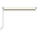 vidaXL Automaticky zaťahovacia markíza 450x300 cm krémová