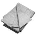 vidaXL Plachta 180 g/m² 6x8 m sivá HDPE
