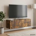 vidaXL Nástenná TV skrinka 98 x 31 x 30 cm Dymový dub Kompozitné drevo
