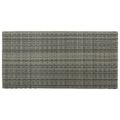 vidaXL Barový stolík s úložným regálom sivý 120x60x110 cm polyratan