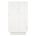vidaXL Komoda biela 111x34x60 cm borovicový masív