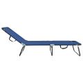 vidaXL Skladací lehátko Modrá 188 x 57 x 86,5 cm Polyester