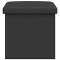 vidaXL Skladacia úložná lavička Sivá 180 kg 80 L 77 x 38 x 38 cm PVC
