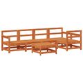 vidaXL Záhradný lounge set 6 ks Voskovo hnedá Borovicový masív