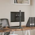 vidaXL Držiak monitora čierny oceľový VESA 75/100 mm