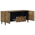 vidaXL TV skrinka Hnedá 105 x 33,5 x 46 cm Masívne mango drevo