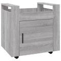 vidaXL Stolový vozík sivý dub sonoma 60x45x60 cm spracované drevo