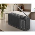 LTC prenosné rádio REGA, USB, TF, AUX, mini LED baterka, čierna