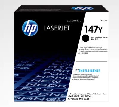 HP 147Y LaserJet čierna tonerová kazeta, W1470Y